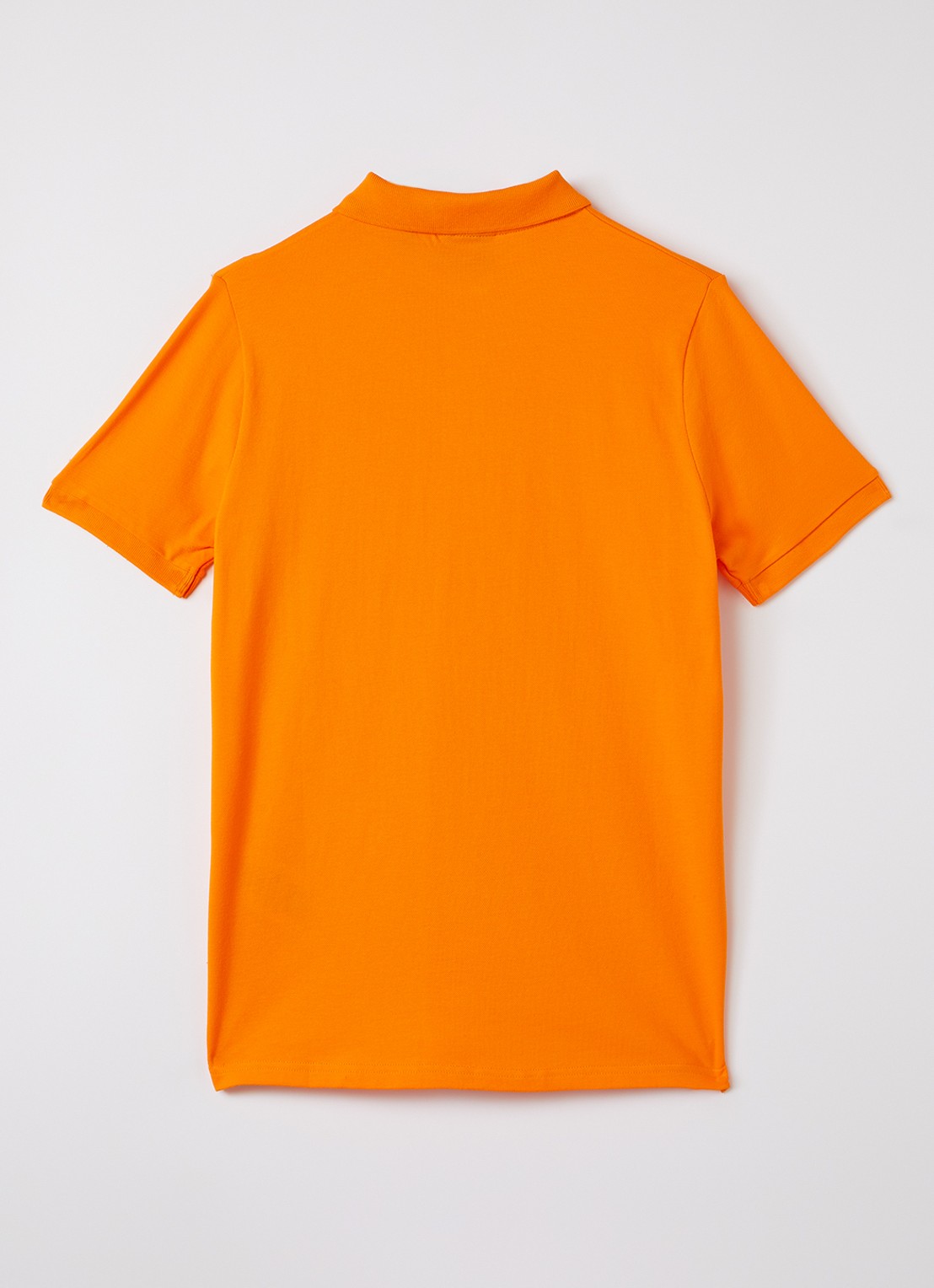 Lyle & Scott Polo met logo - voorkant 2 oranje