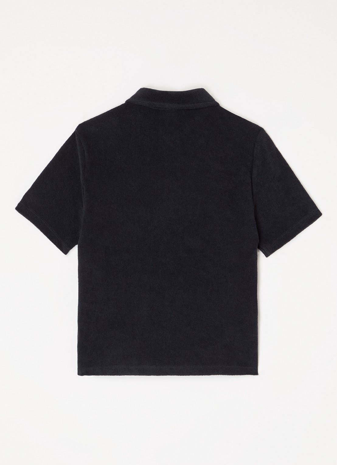 Lyle & Scott Polo van badstof - voorkant 2 antraciet