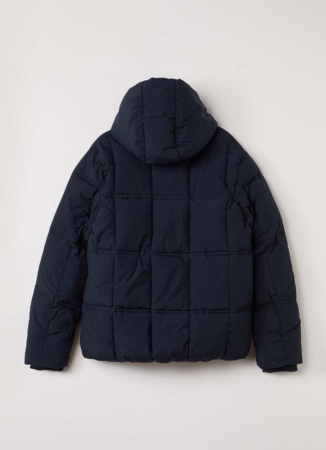 Lyle & Scott Puffer jack met ritszakken - achterkant 3 donkerblauw