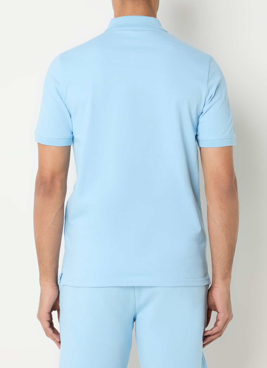 Lyle & Scott Regular fit polo met logo - achterkant blauw