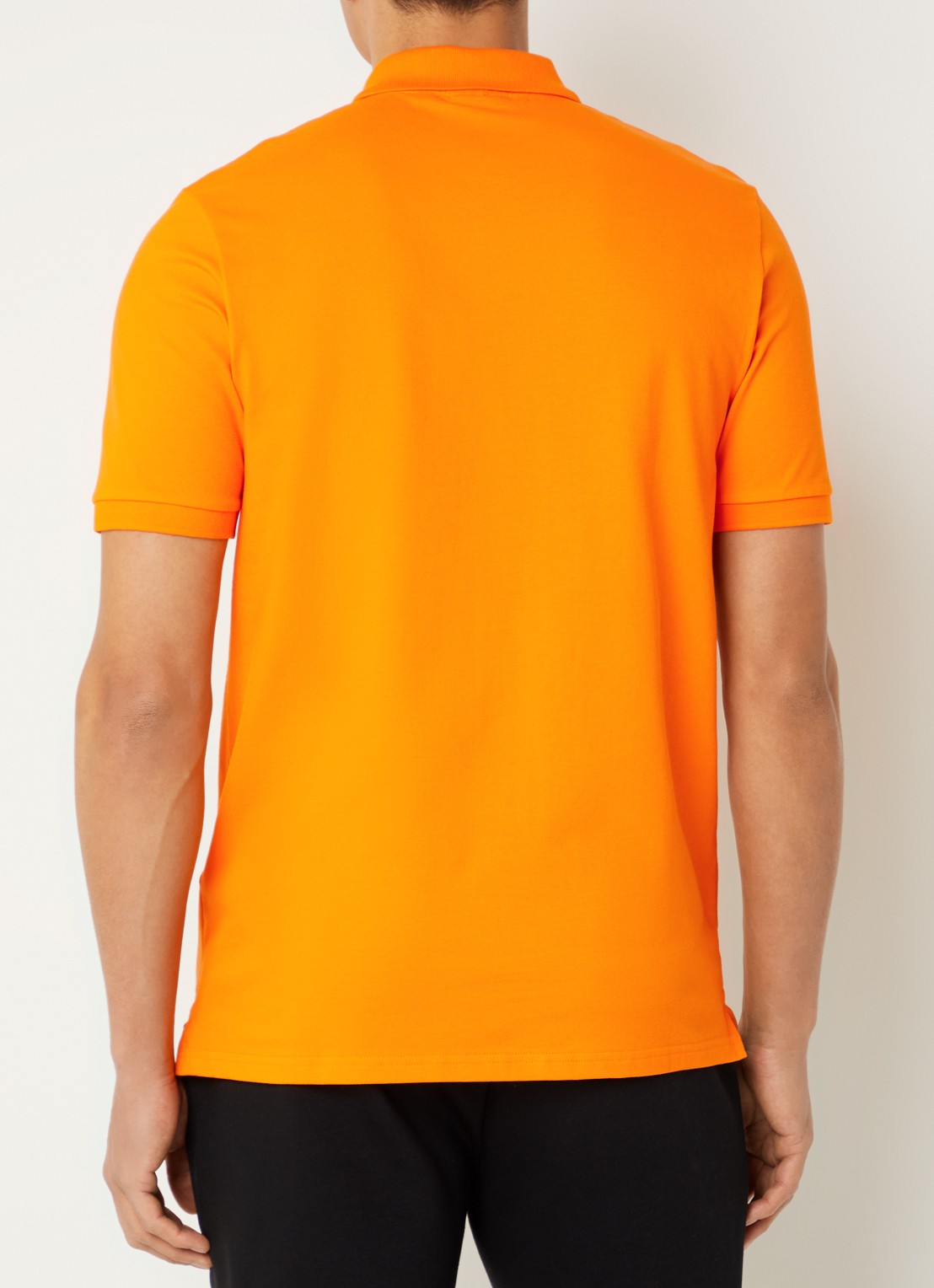 Lyle & Scott Regular fit polo met logo - achterkant 2 oranje