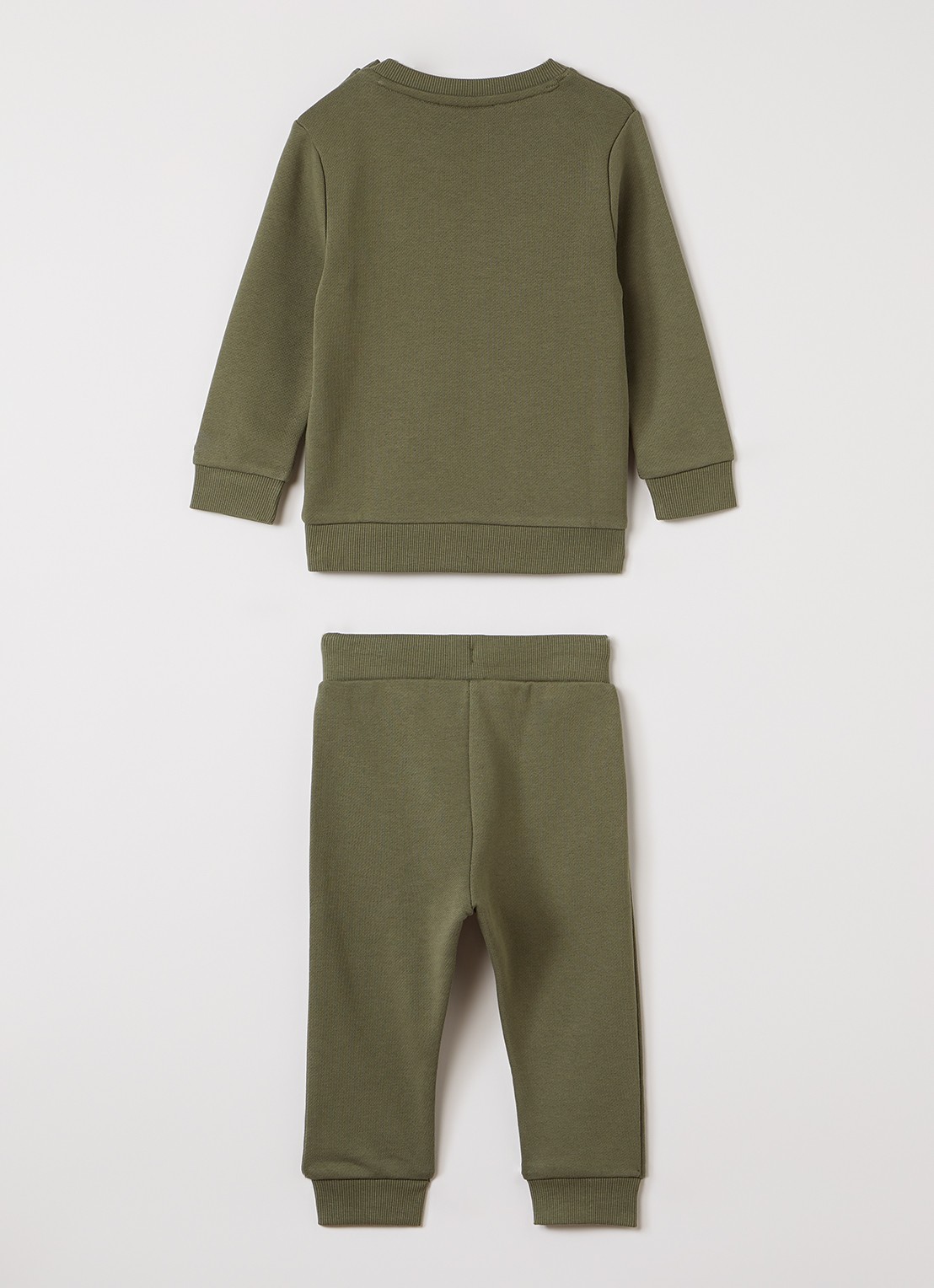 Lyle & Scott Set van sweater met joggingbroek 2-delig - voorkant 2 legergroen