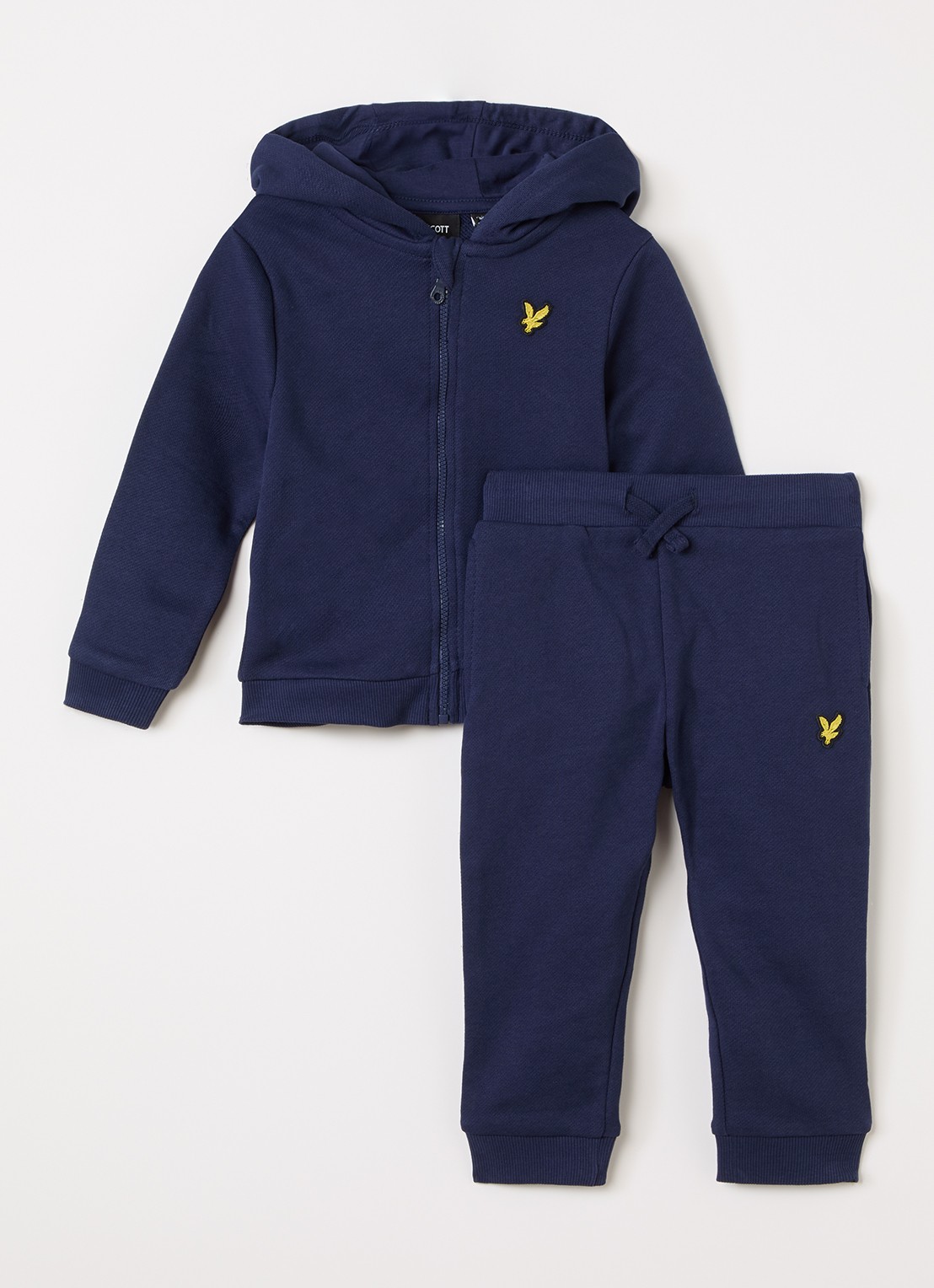 Lyle & Scott Set van sweatvest en joggingbroek 2-delig - voorkant donkerblauw