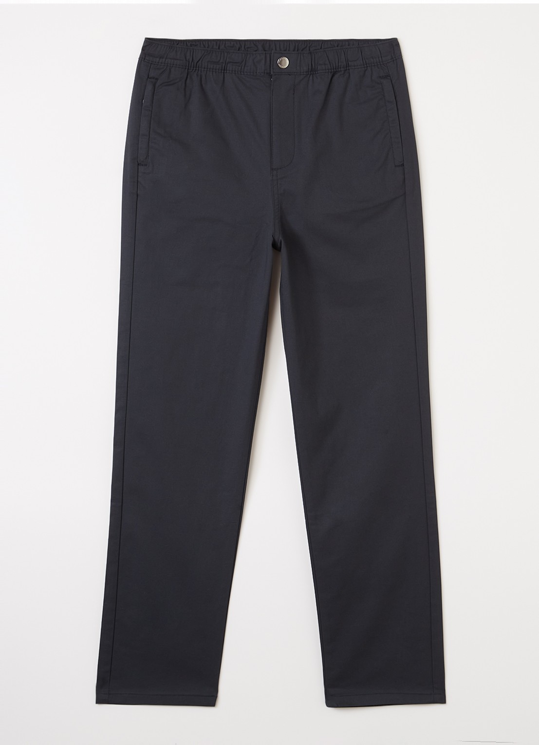 Lyle & Scott Straight fit broek met steekzakken - voorkant zwart