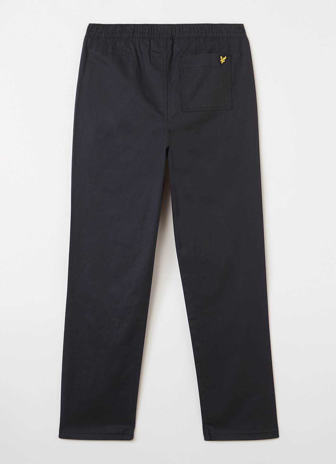 Lyle & Scott Straight fit broek met steekzakken - voorkant 2 zwart