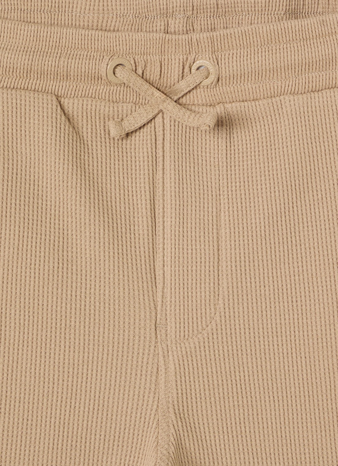 Lyle & Scott Straight fit korte broek met structuur - detail camel