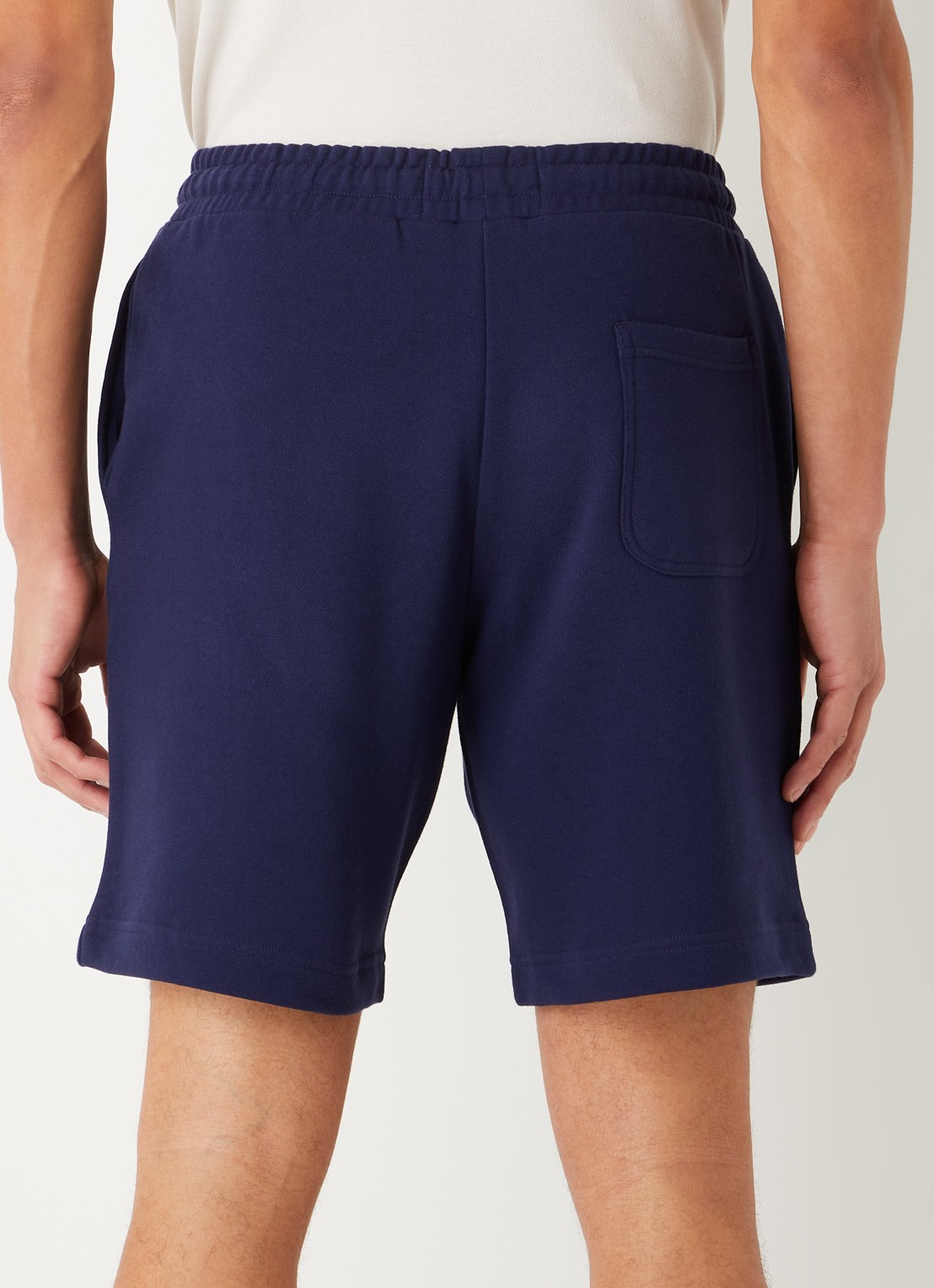 Lyle & Scott Straight fit korte joggingbroek van  katoen met logo  - achterkant 4 blauw