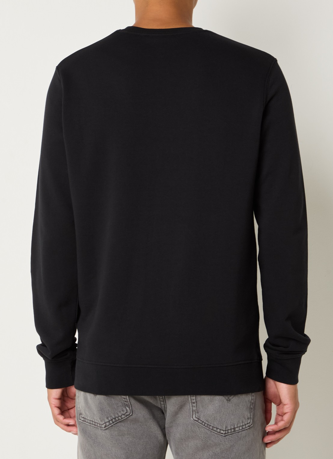 Lyle & Scott Sweater met logo - achterkant zwart