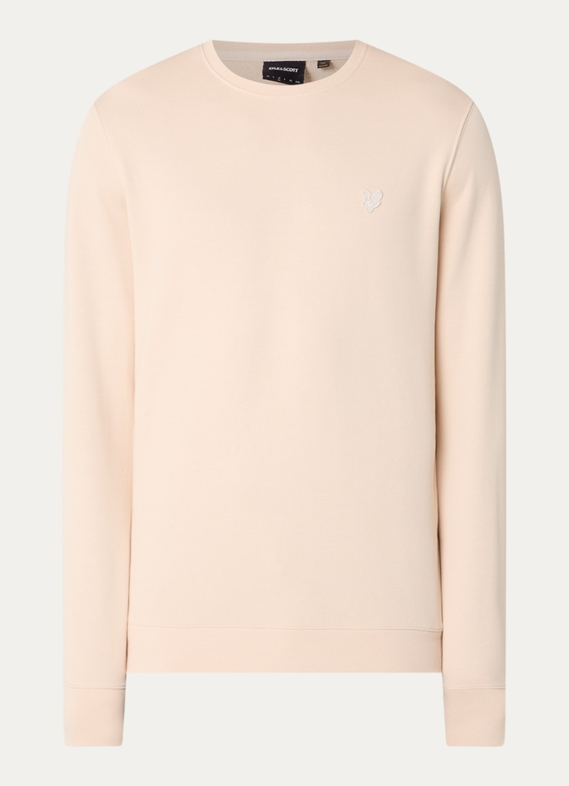 Lyle & Scott Sweater met logo - voorkant 3 creme