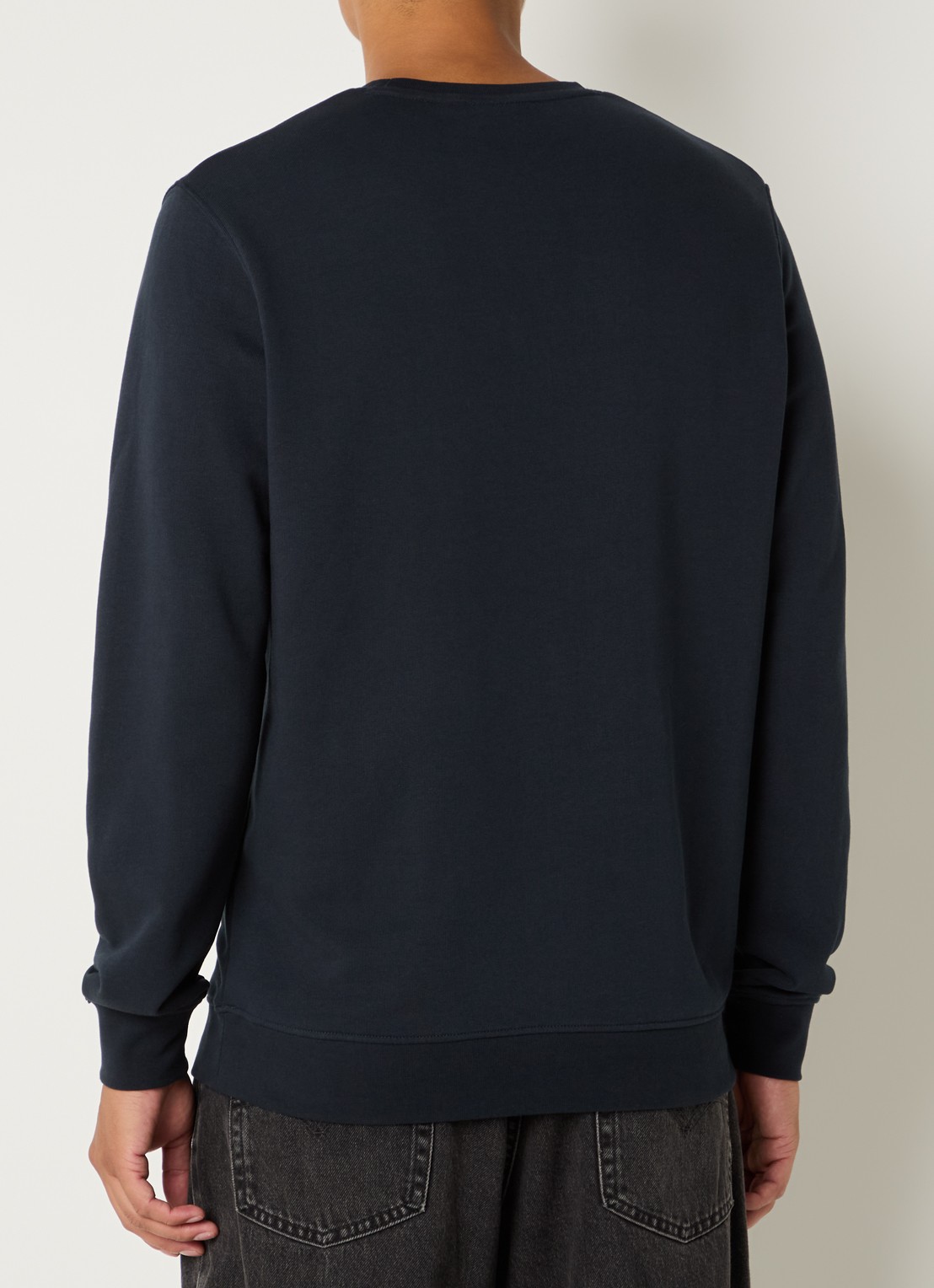 Lyle & Scott Sweater met logo - achterkant donkerblauw