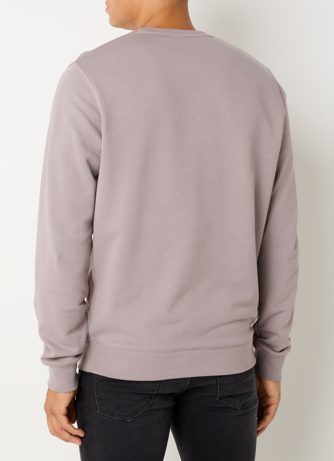 Lyle & Scott Sweater met logo - achterkant 3 donkerbeige