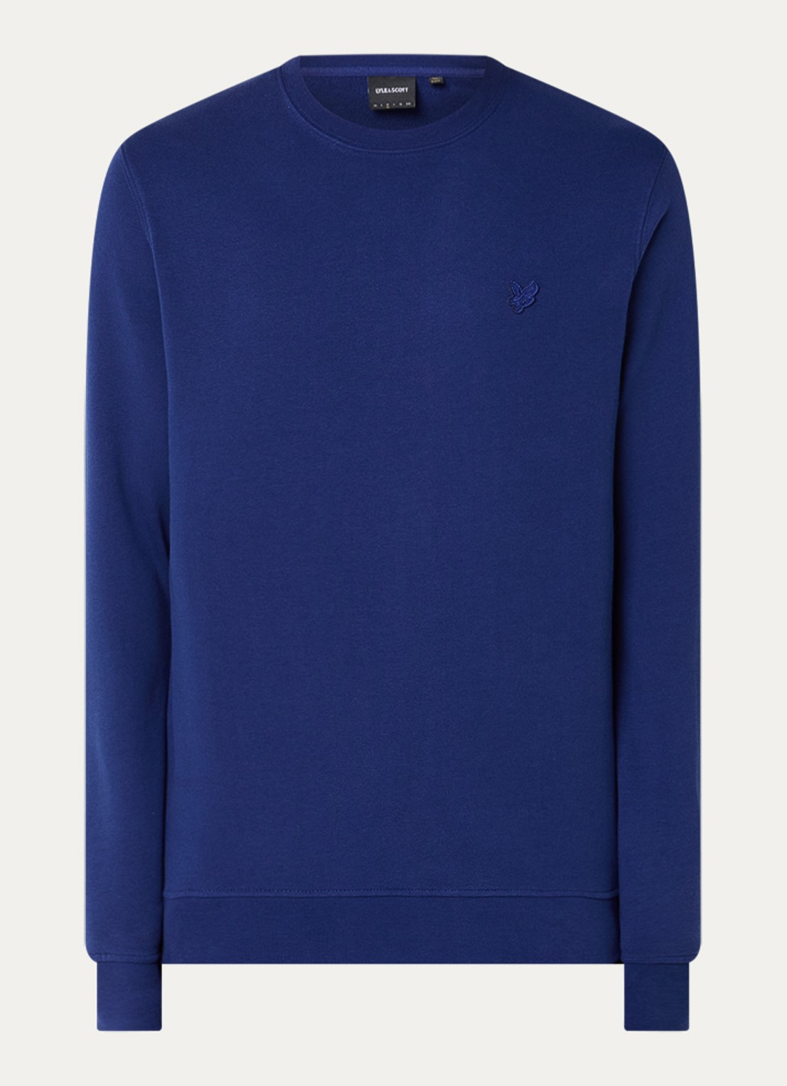Lyle & Scott Sweater met logo - voorkant 2 blauw