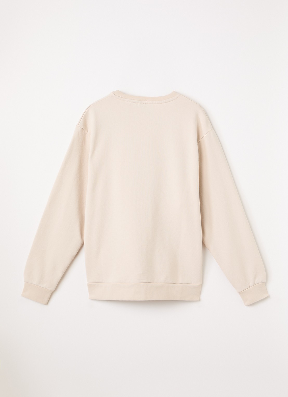 Lyle & Scott Sweater met logo - voorkant 3 creme
