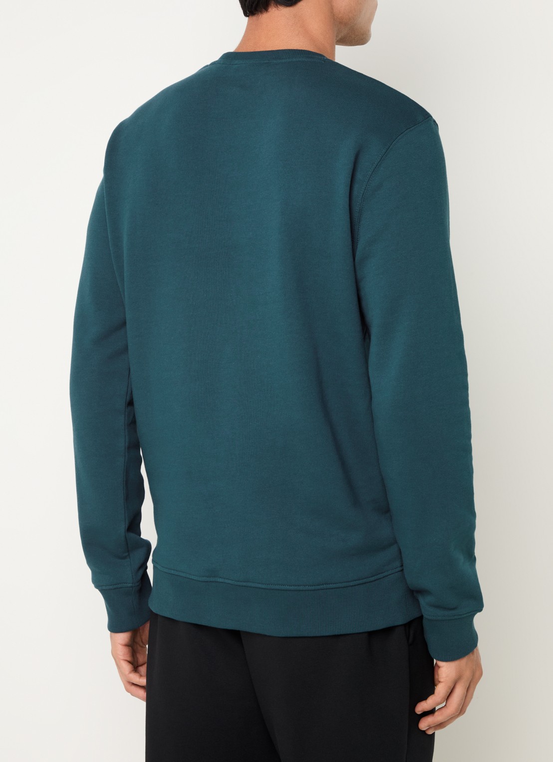 Lyle & Scott Sweater met logoborduring - achterkant 3 petrol