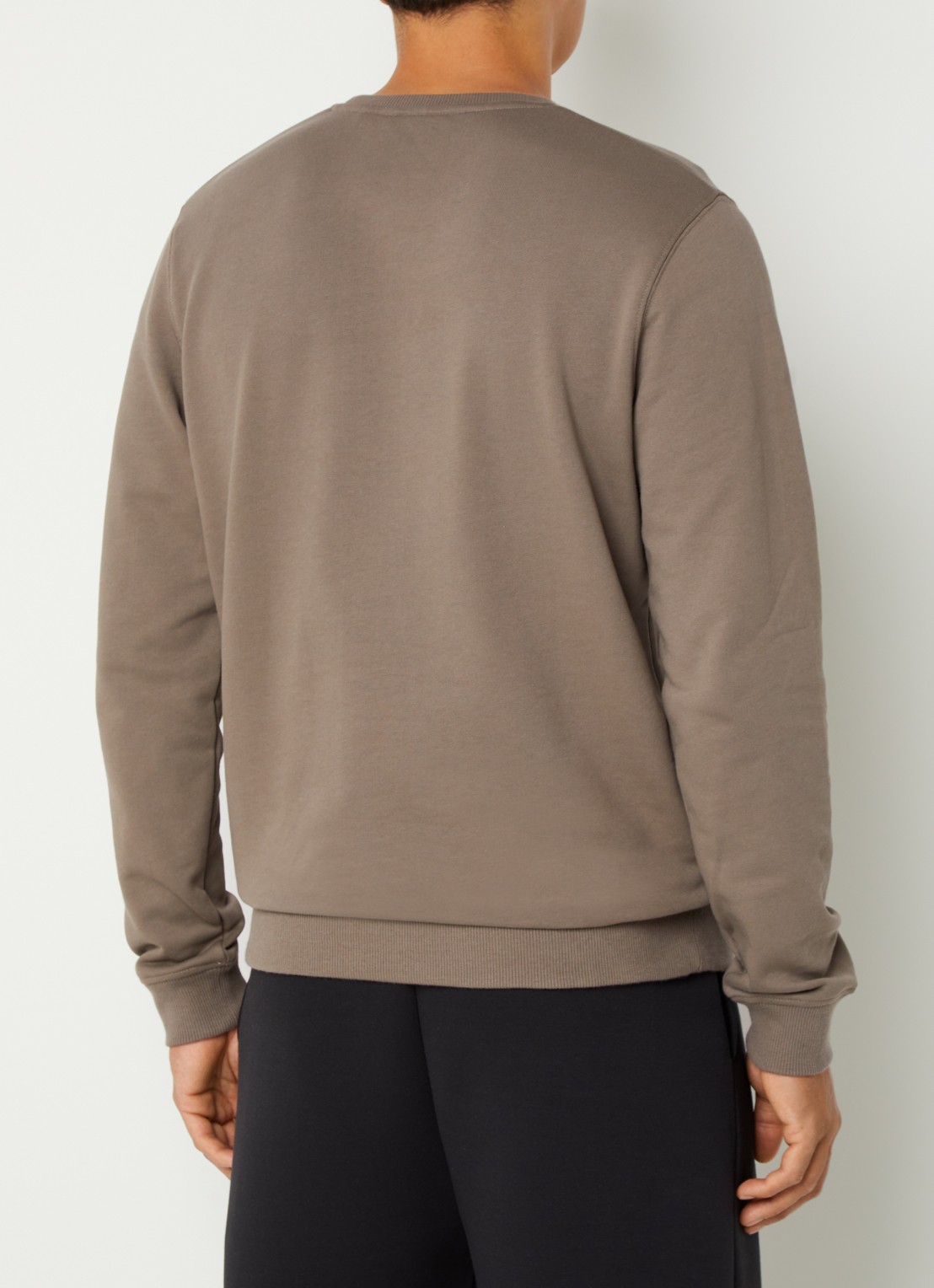 Lyle & Scott Sweater met logoborduring - achterkant 4 khaki