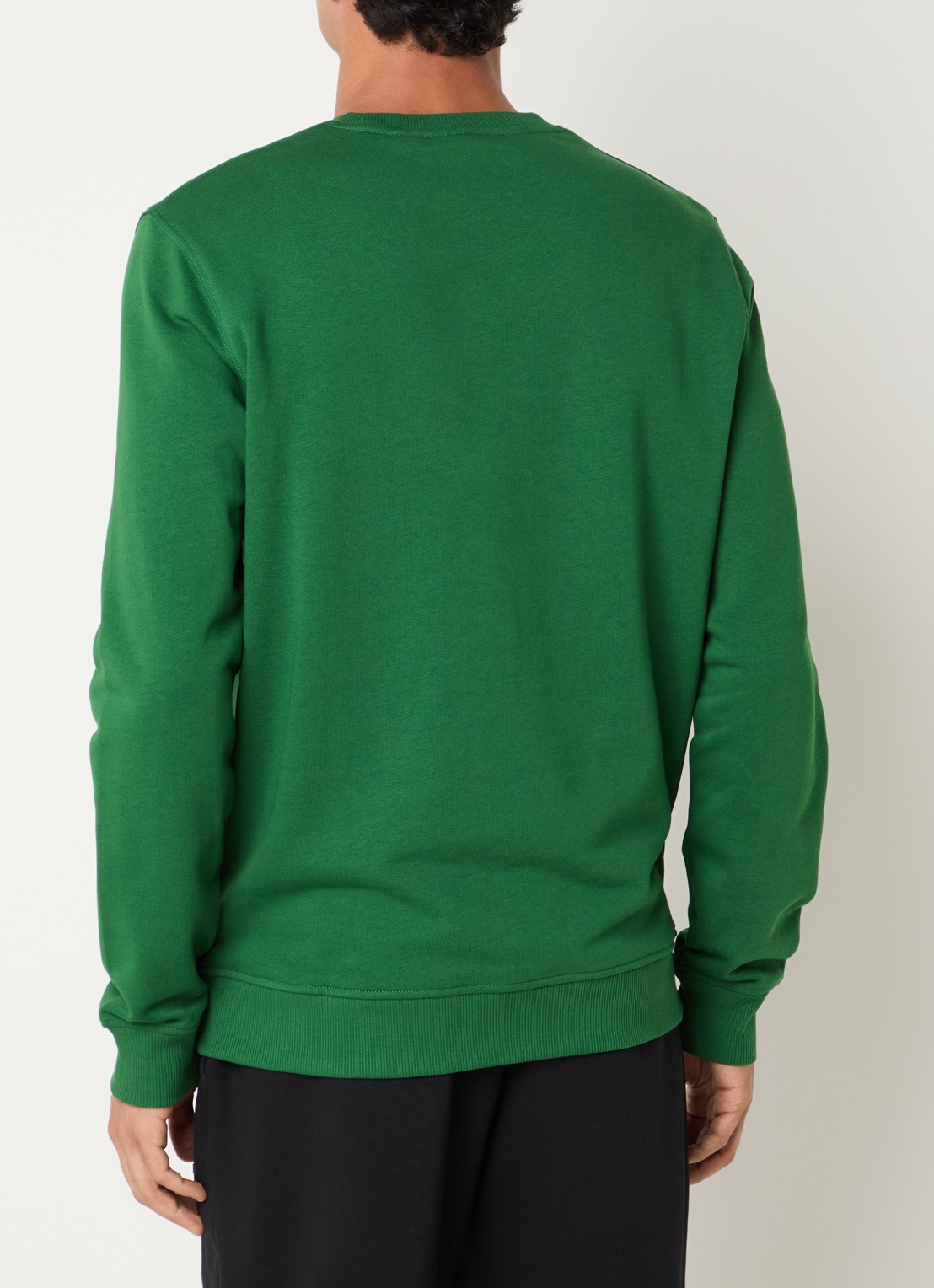Lyle & Scott Sweater met logoborduring - achterkant donkergroen