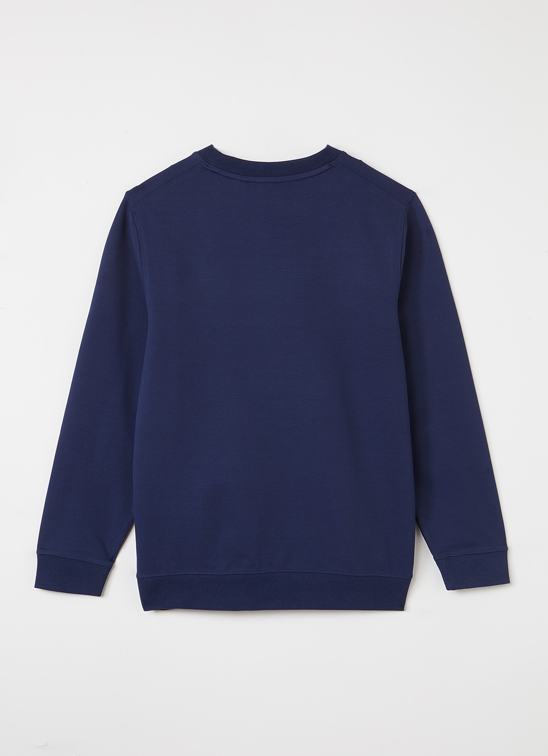 Lyle & Scott Sweater met logoborduring - voorkant 2 indigo