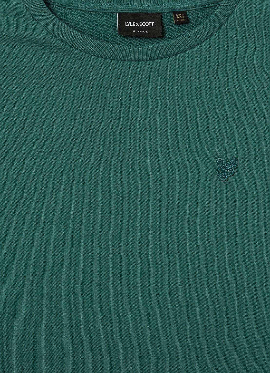 Lyle & Scott Sweater met logoborduring - detail 3 groen
