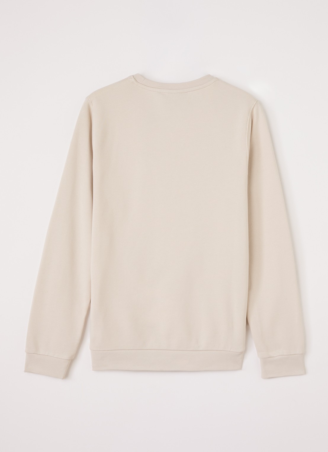 Lyle & Scott Sweater met logoborduring - voorkant 2 beige