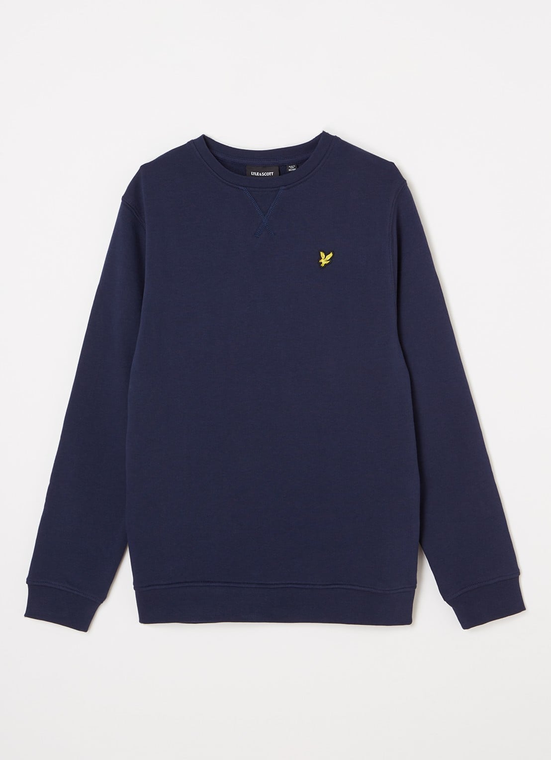Lyle & Scott Sweater met logoborduring - voorkant 5 royalblauw