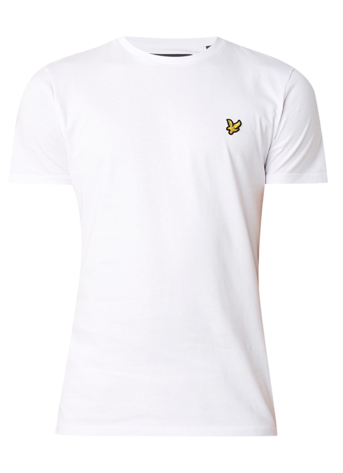 Lyle & Scott T-shirt met logo - voorkant 2 wit