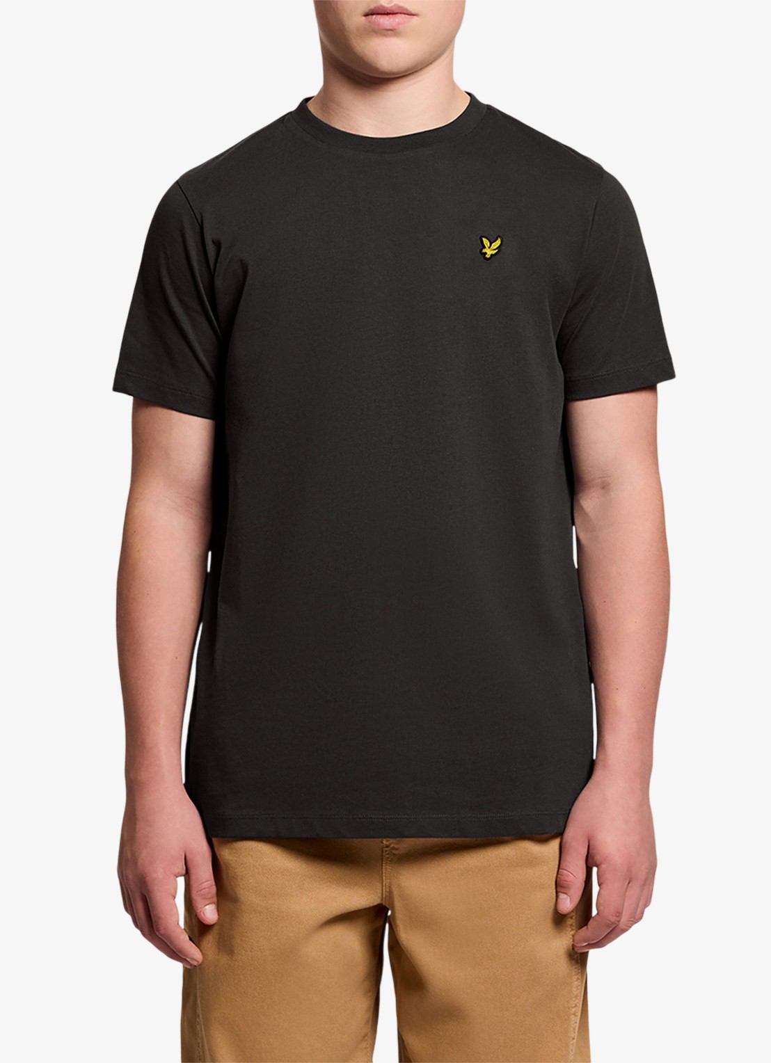 Lyle & Scott T-shirt met logoborduring - detail 2 antraciet