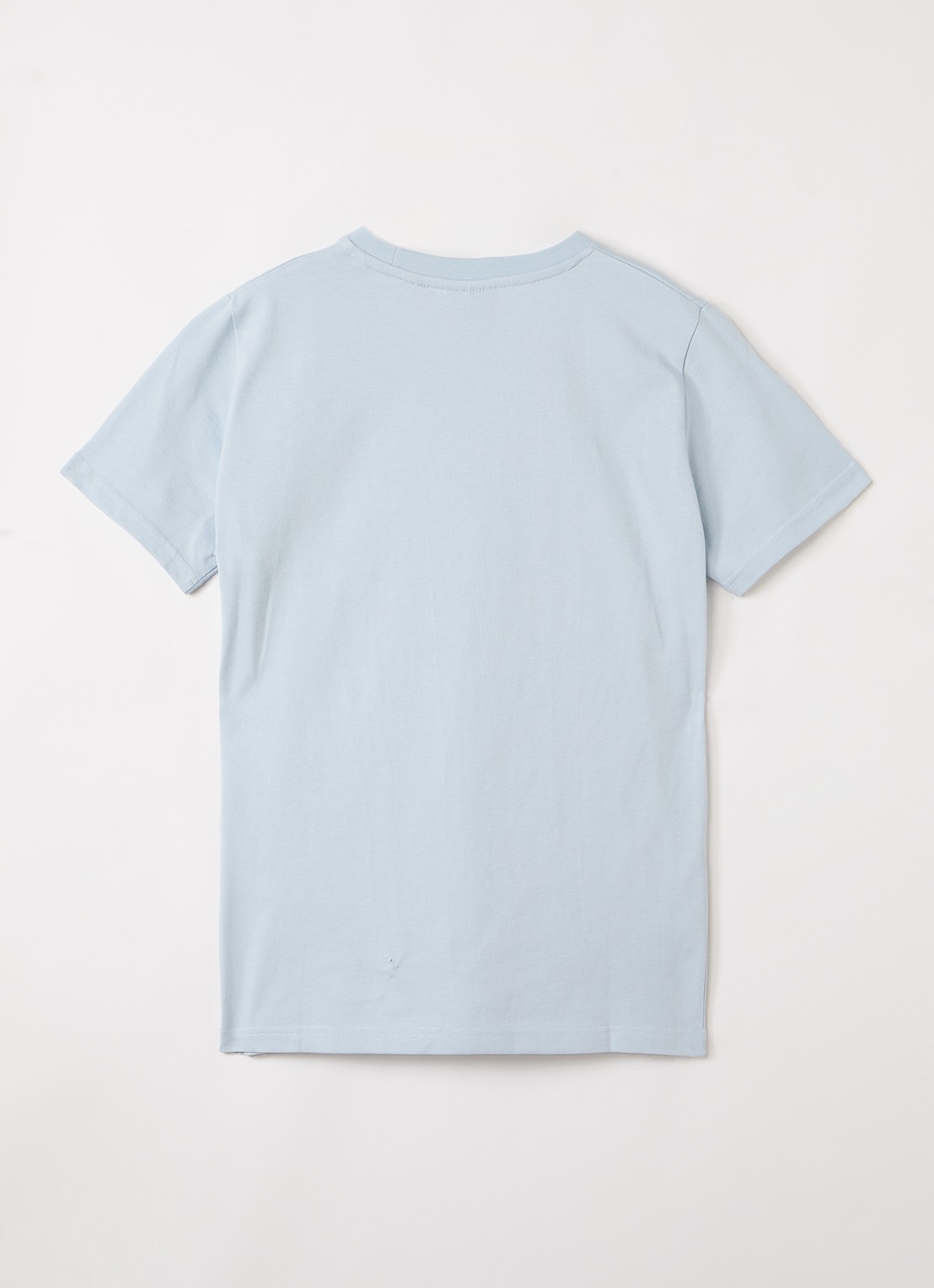 Lyle & Scott T-shirt met logoborduring - detail aquablauw