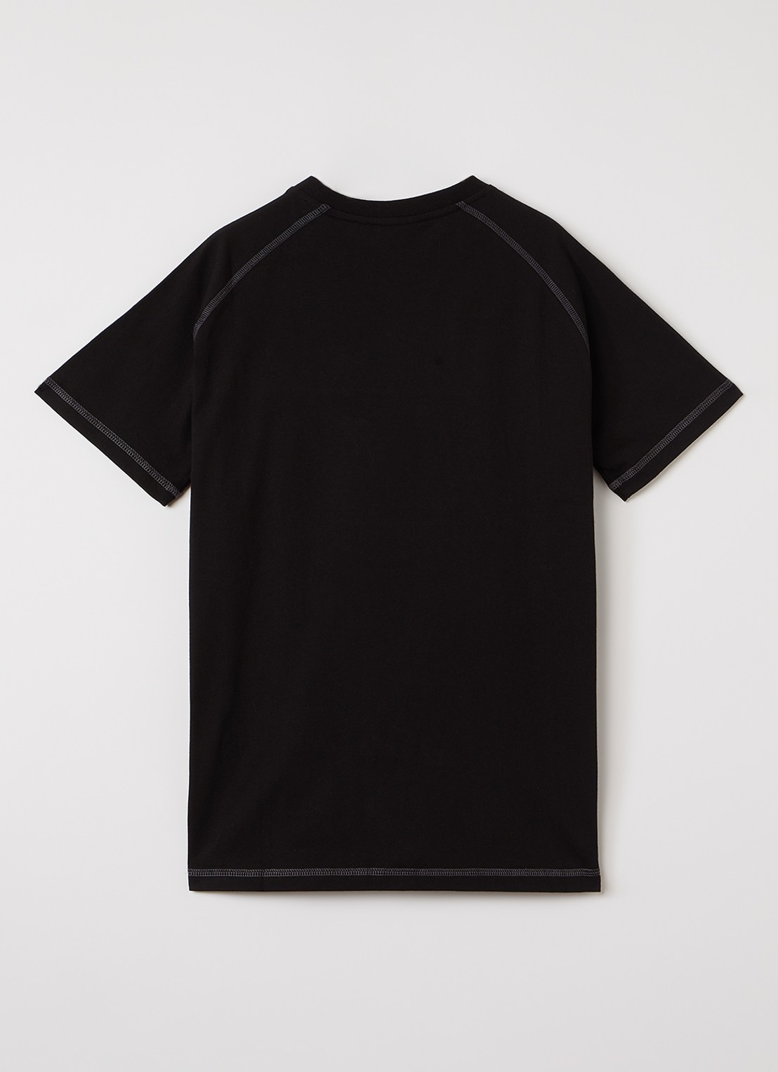 Lyle & Scott T-shirt met logoborduring - voorkant 2 zwart