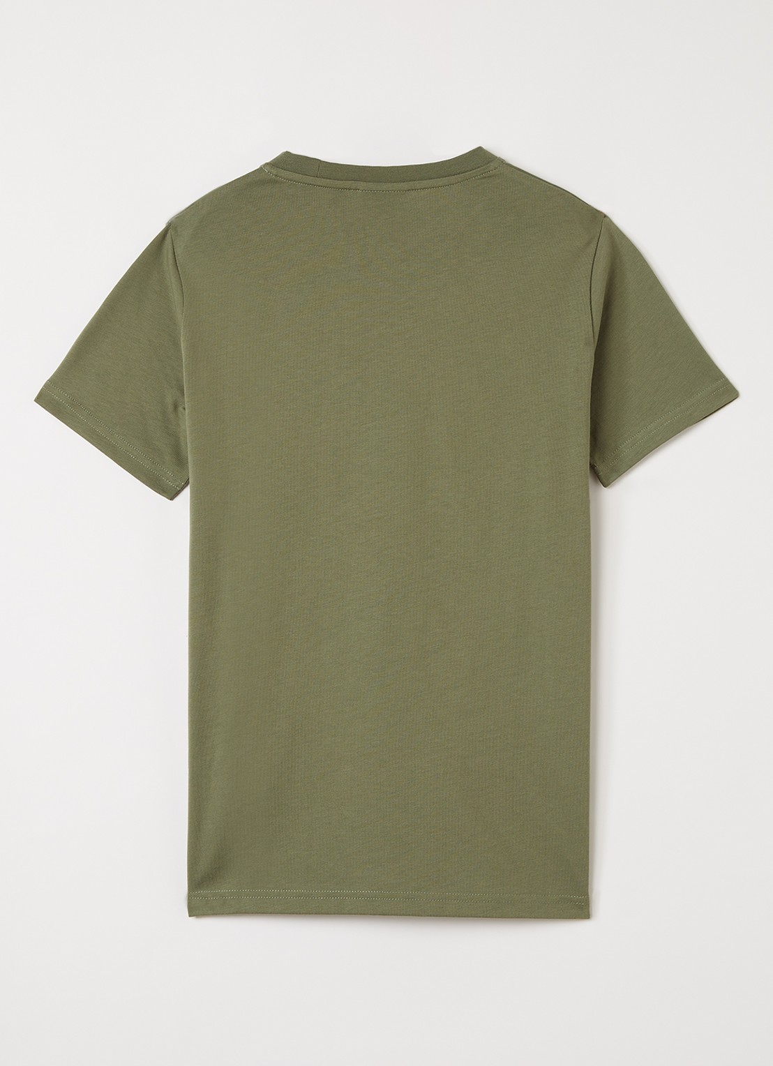 Lyle & Scott T-shirt met logoborduring - voorkant 2 mosgroen