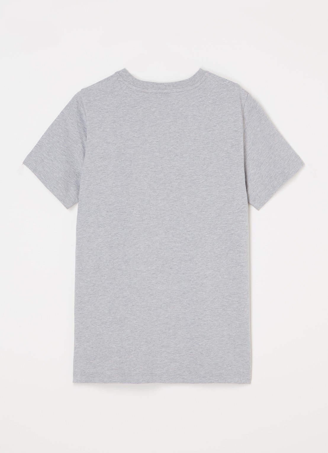 Lyle & Scott T-shirt met logoborduring - voorkant 2 lichtgrijs