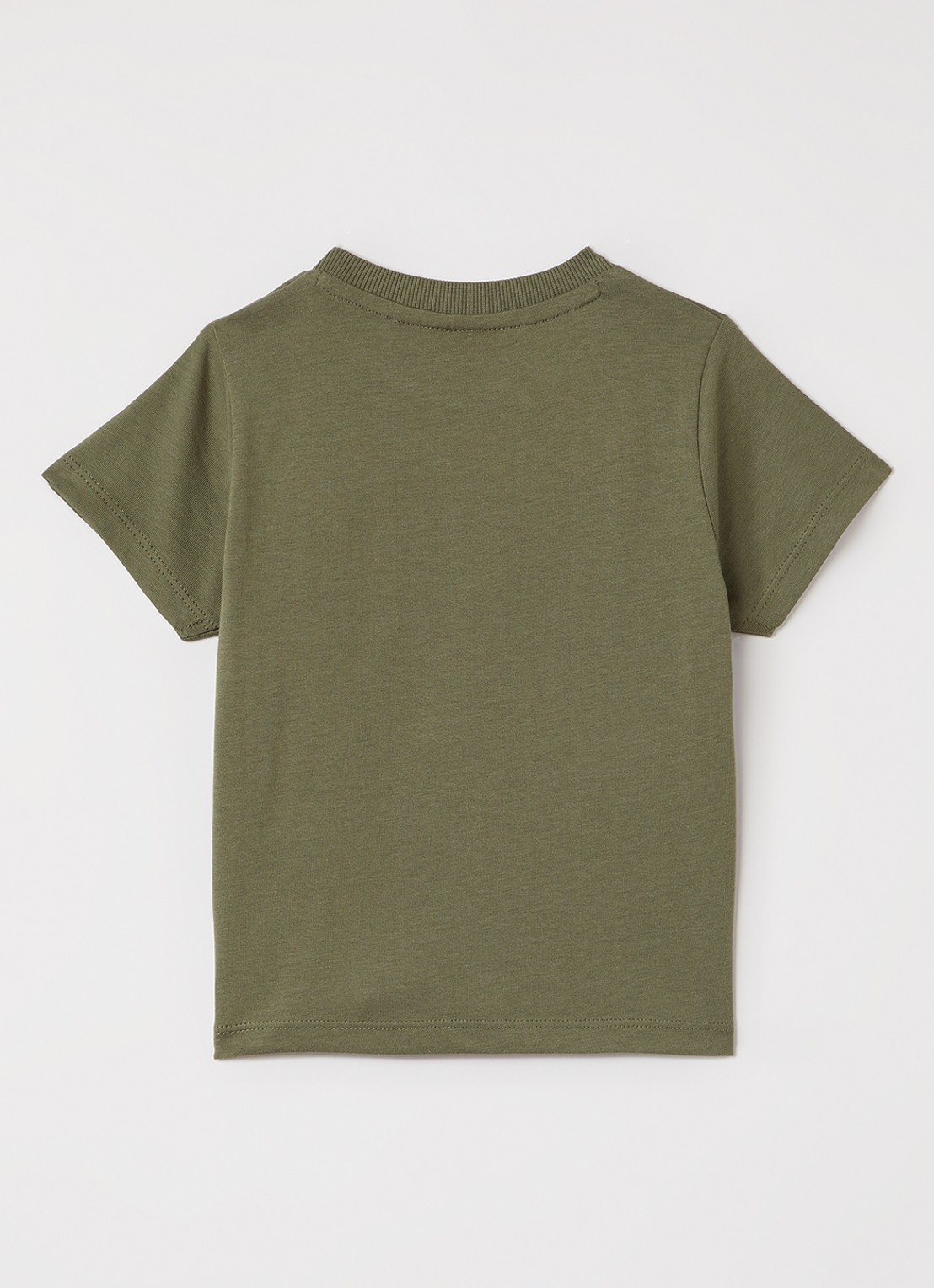 Lyle & Scott T-shirt met logoborduring - voorkant 2 legergroen