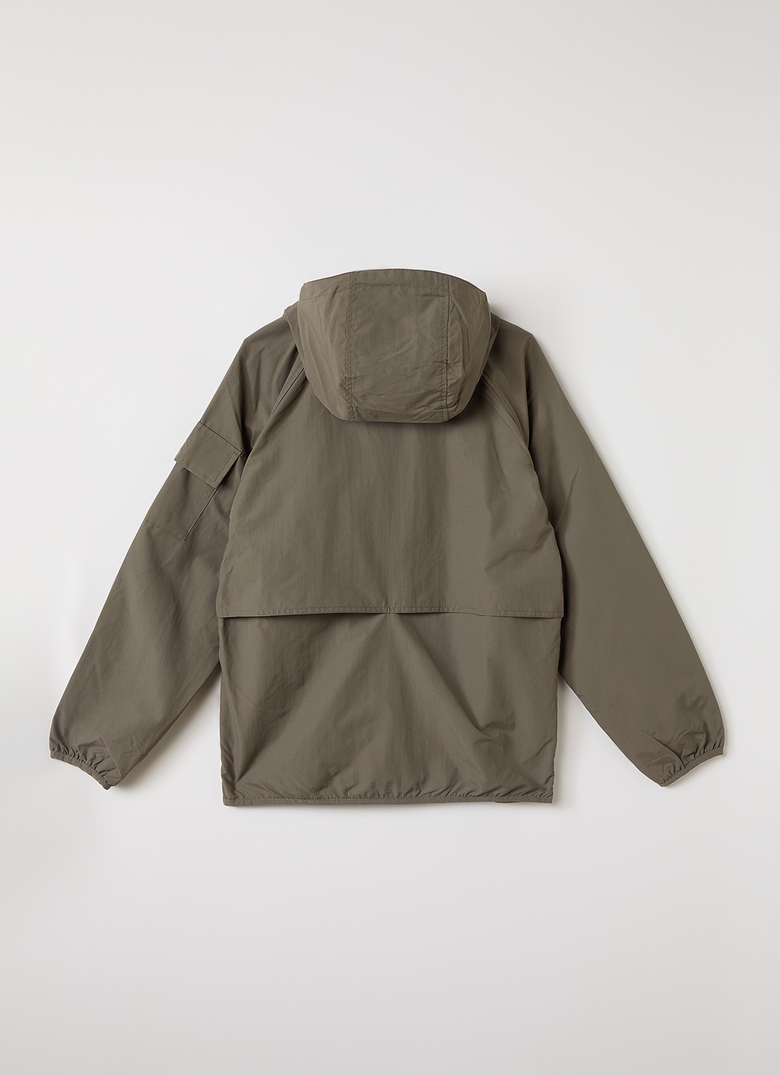 Lyle & Scott Windjack met capuchon  - achterkant 3 olijfgroen