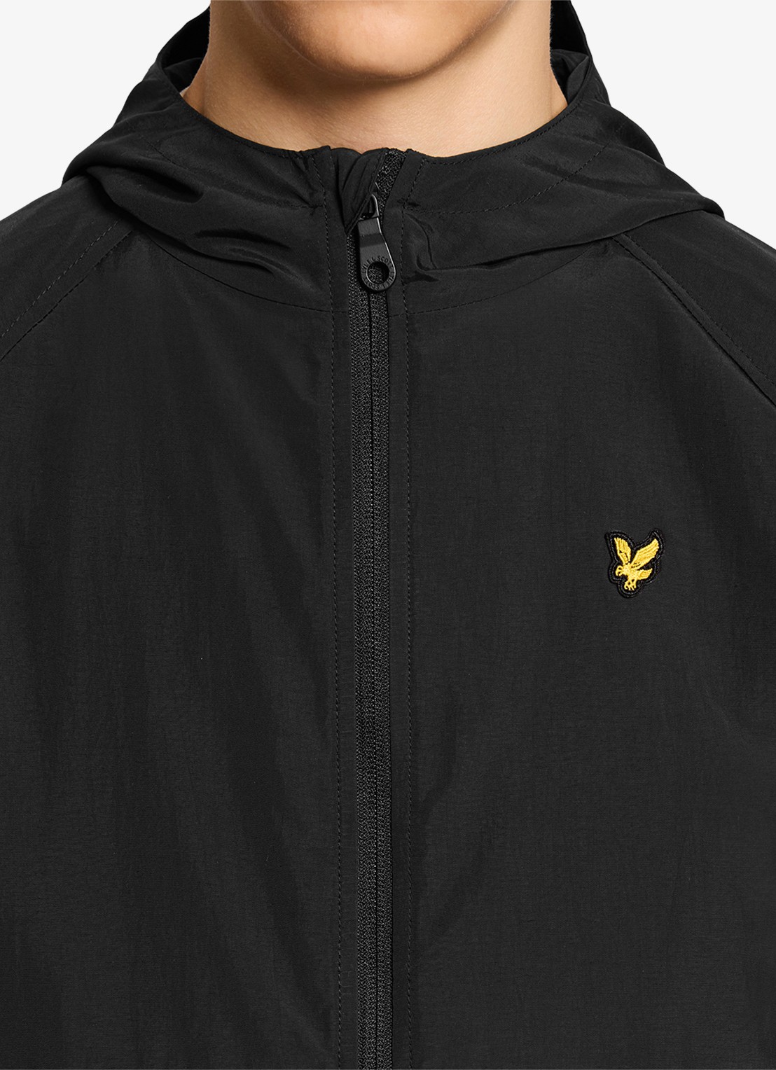 Lyle & Scott Windjack met capuchon  - detail 3 zwart