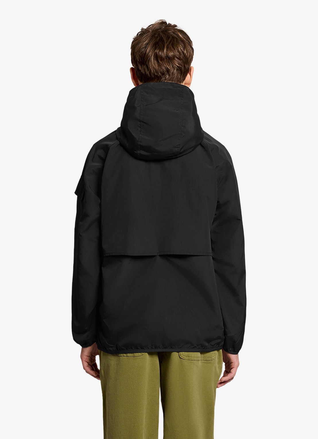 Lyle & Scott Windjack met capuchon  - voorkant 2 zwart