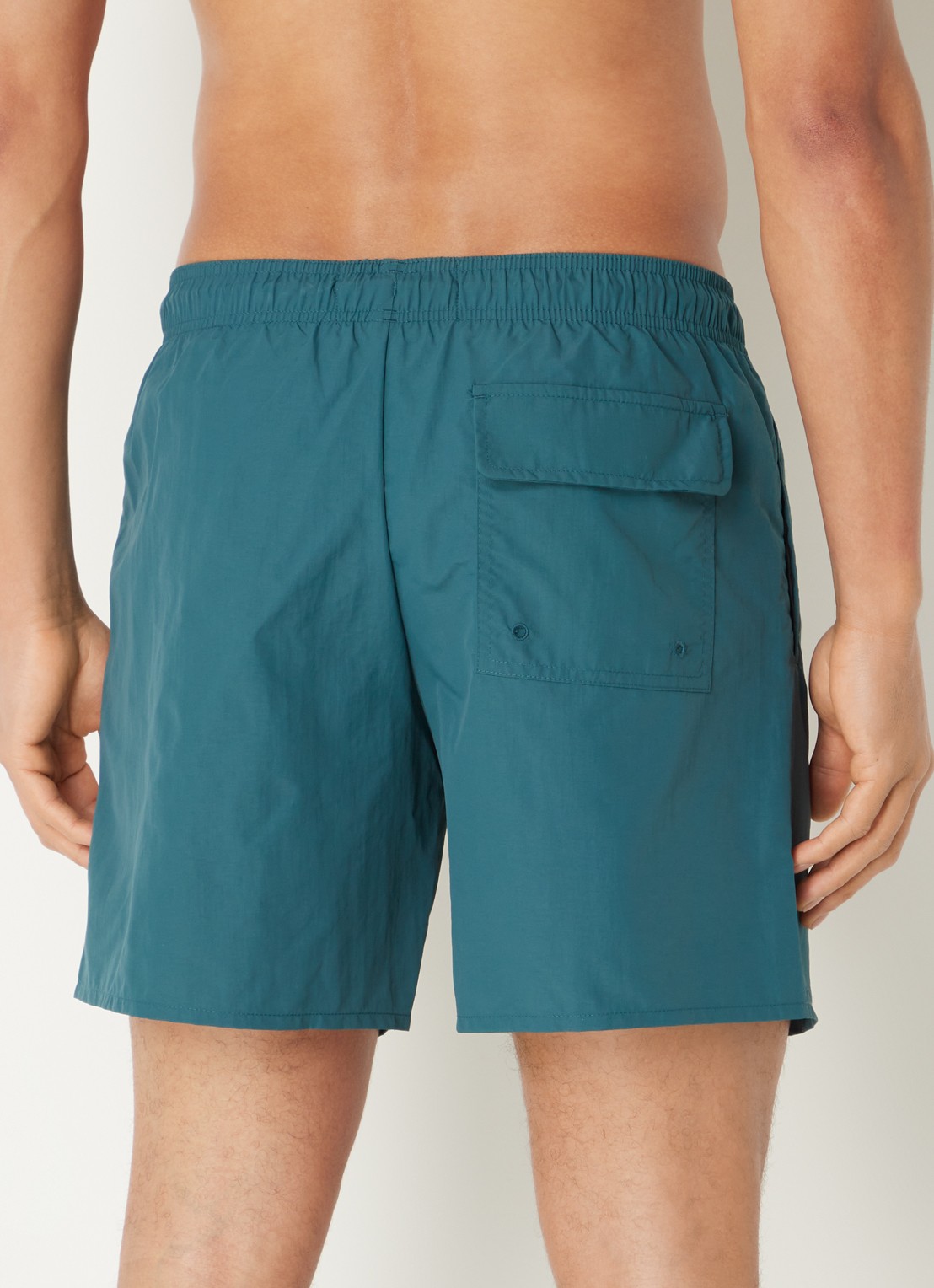 Lyle & Scott Zwemshorts met steekzakken en logo - achterkant zeegroen