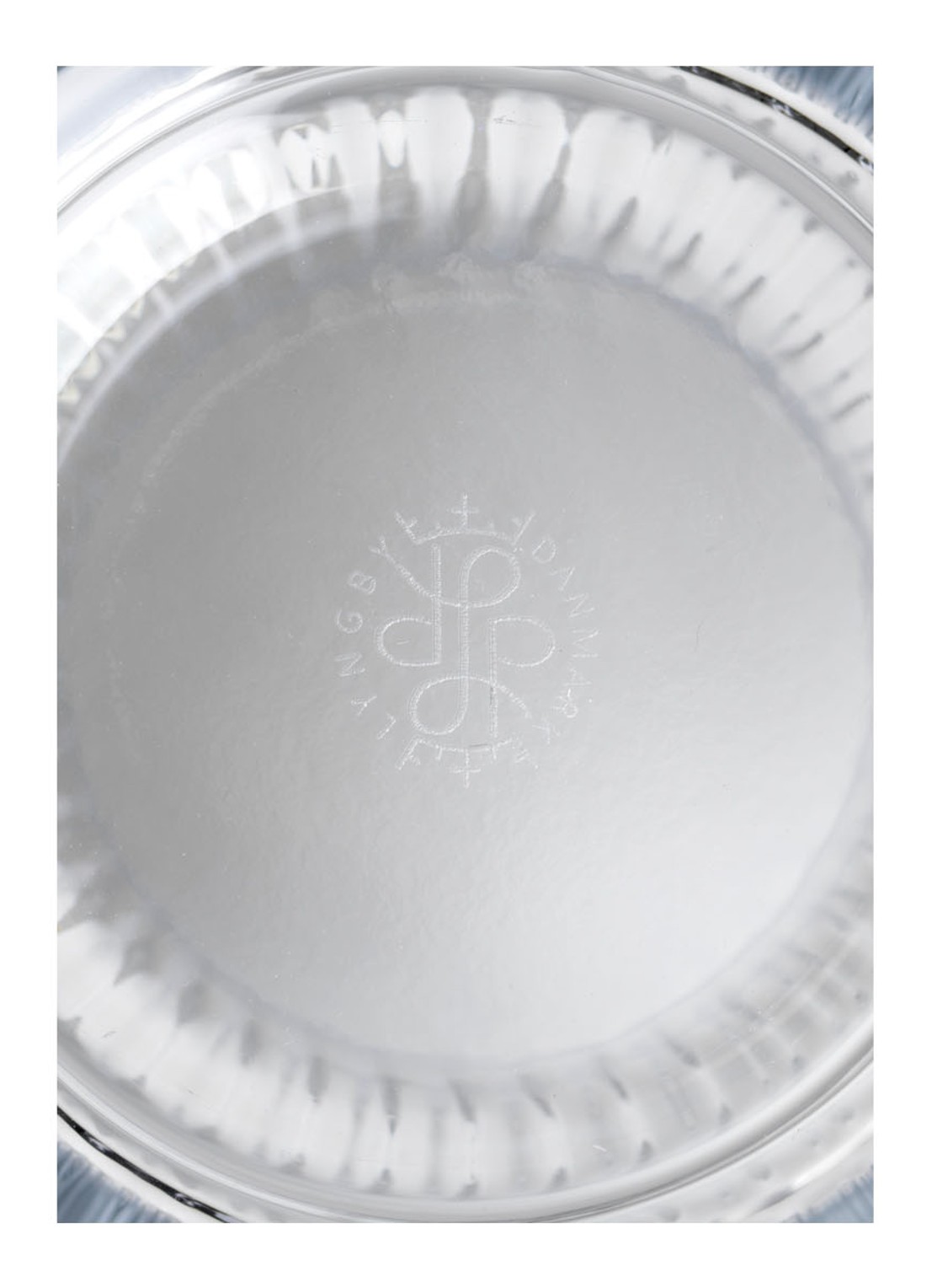Lyngby Porcelaen Lyngby vaas 20 cm - detail transparant