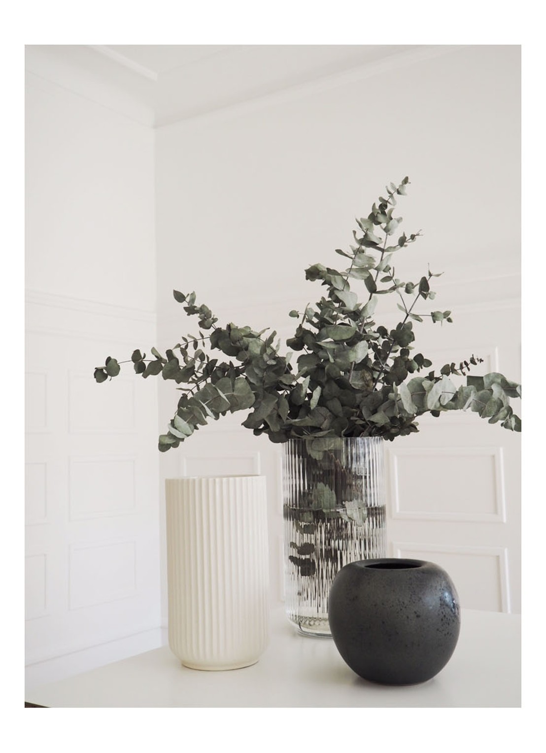 Lyngby Porcelaen Lyngby vaas 31 cm - detail 6 transparant