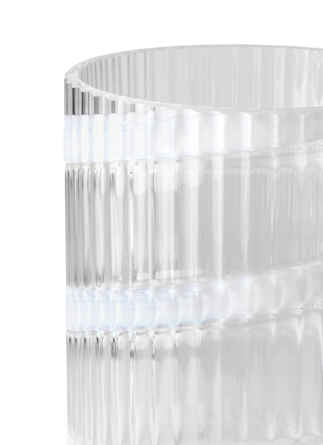 Lyngby Porcelaen Vaas 25 cm - detail 3 wit