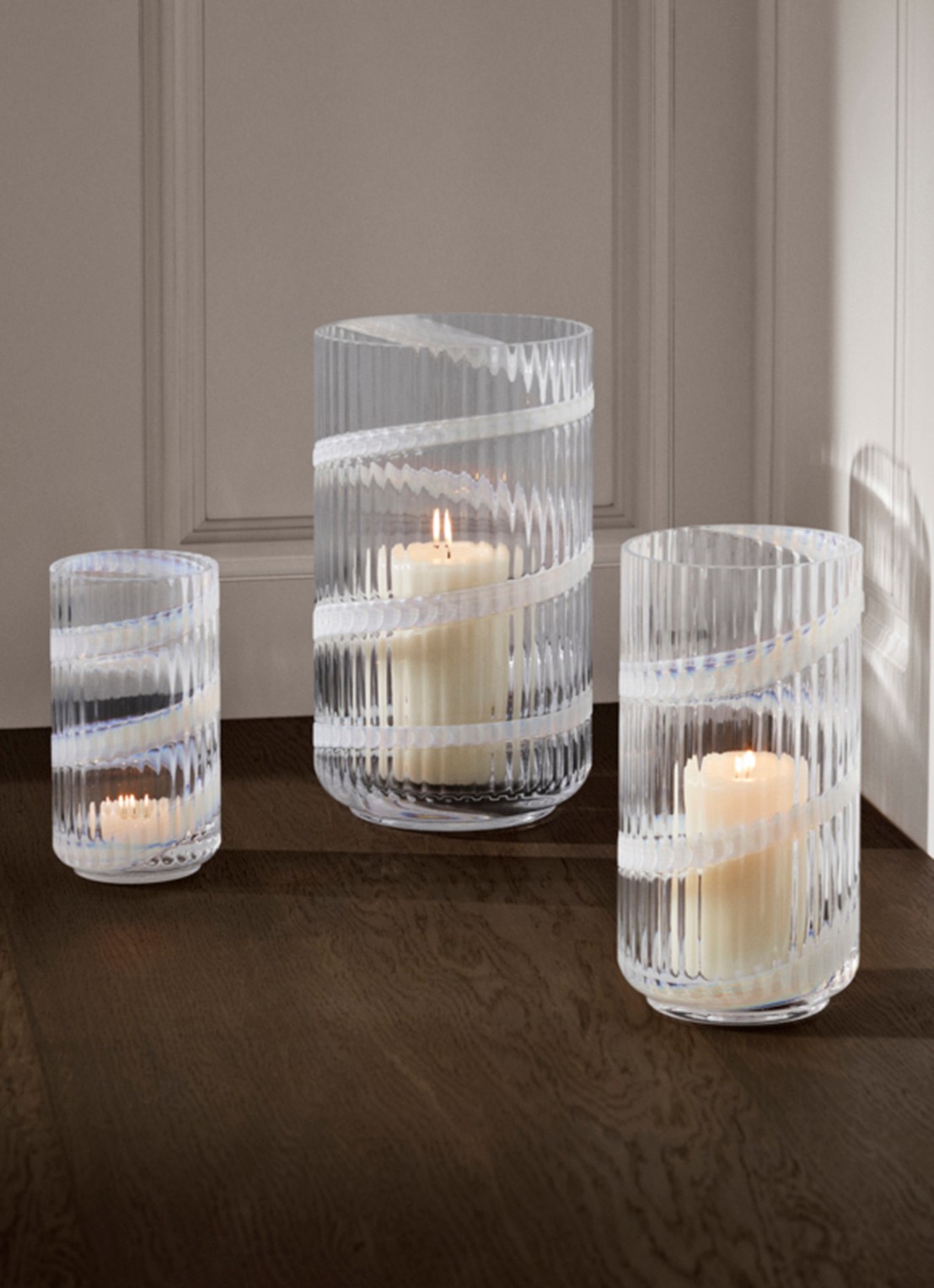 Lyngby Porcelaen Vaas 25 cm - voorkant 6 wit