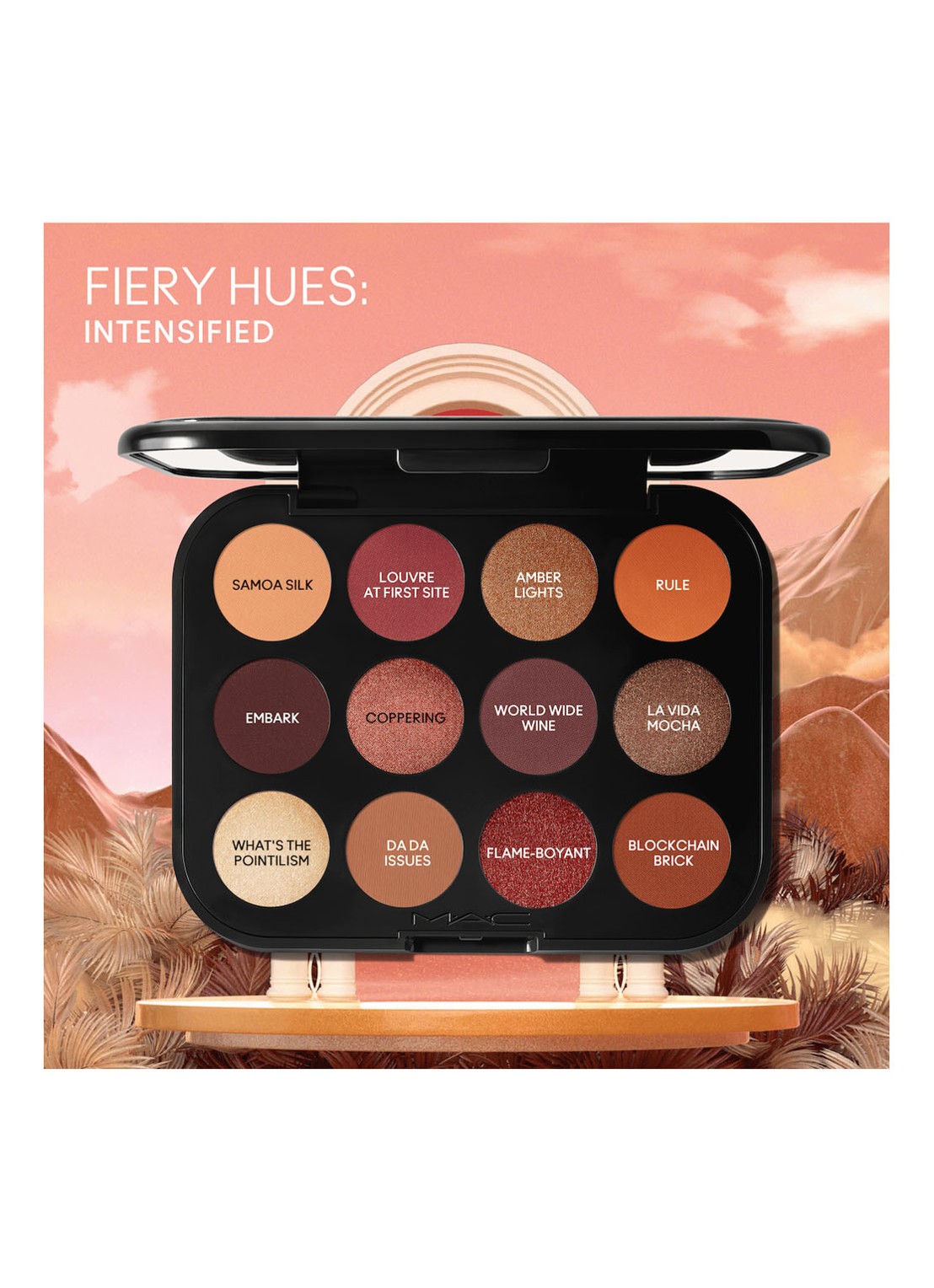 M·A·C Connect In Colour Eye Shadow Palette X12 - oogschaduw palette - detail 4 future flame