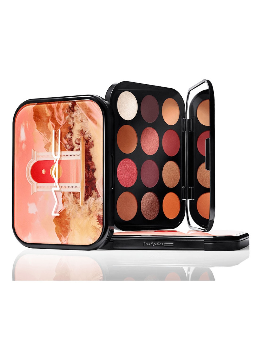 M·A·C Connect In Colour Eye Shadow Palette X12 - oogschaduw palette - voorkant future flame