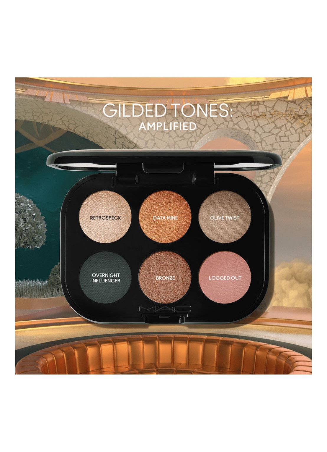 M·A·C  Connect In Colour Eye Shadow Palette X6 - oogschaduw palette - detail 3 bronze influence