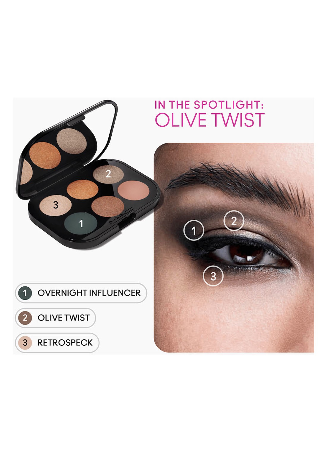 M·A·C  Connect In Colour Eye Shadow Palette X6 - oogschaduw palette - detail 4 bronze influence