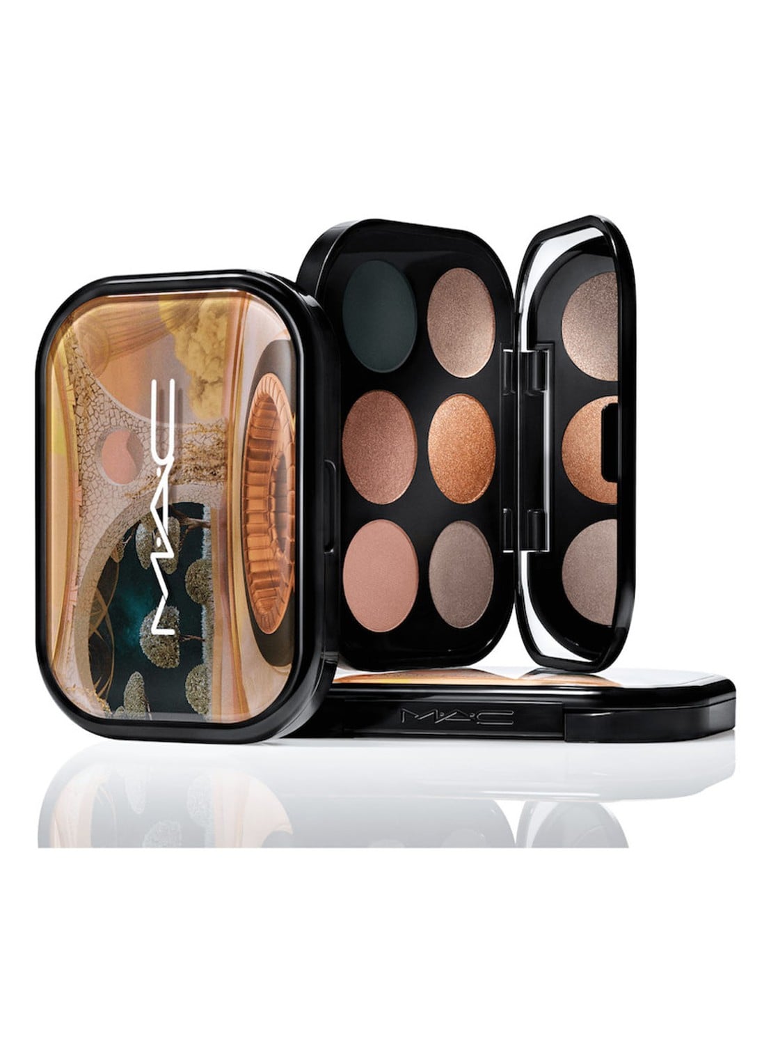 M·A·C  Connect In Colour Eye Shadow Palette X6 - oogschaduw palette - voorkant 6 bronze influence