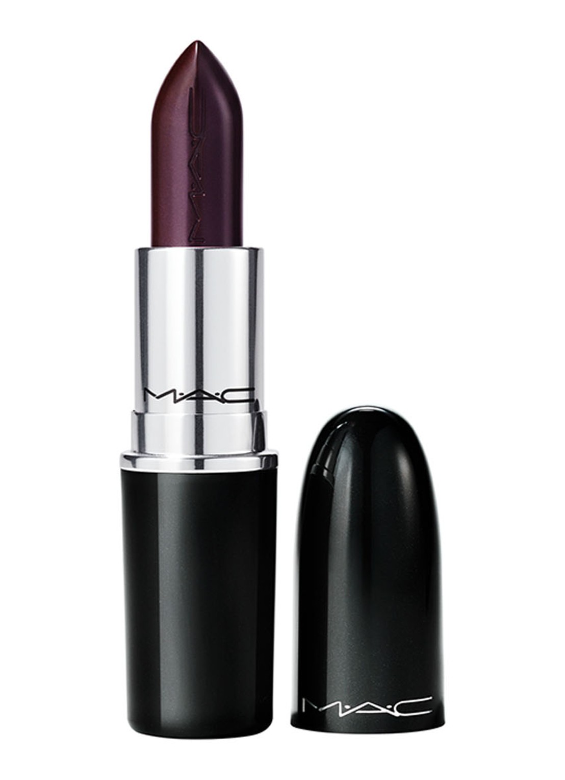 M·A·C Lustreglass Sheer-Shine Lipstick - voorkant succumb to plum