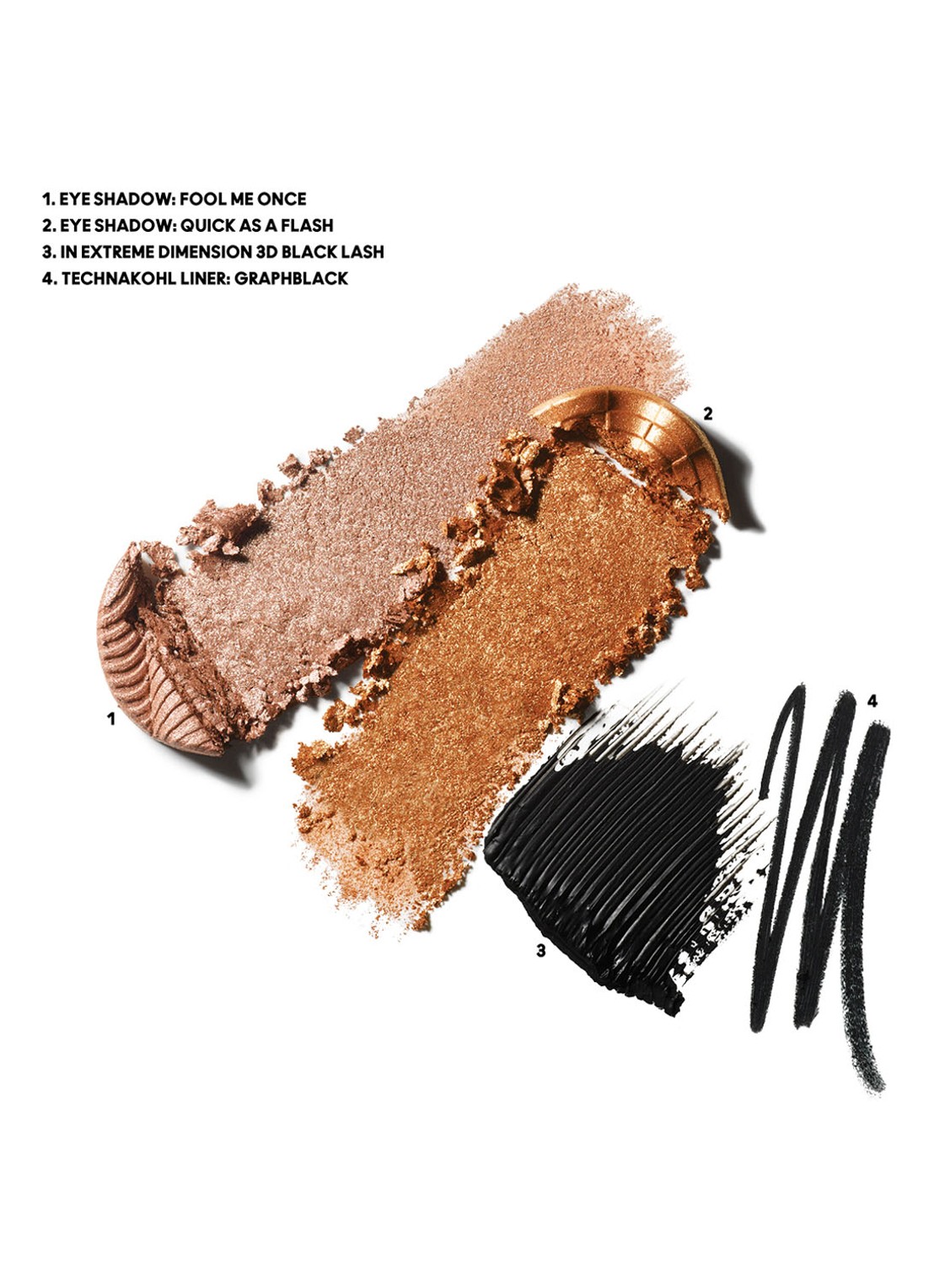 M·A·C Now You See Me Extra Dimension Eye Kit: Smoky - Limited Eition make-up set - detail 4 golden
