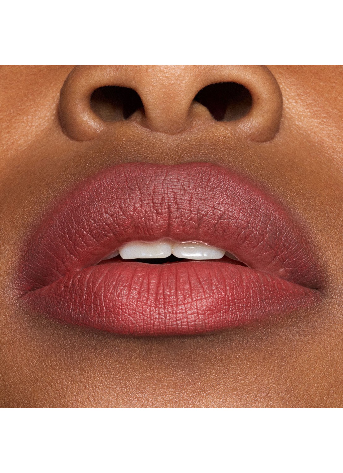M·A·C Powder Kiss Hazy Matte Lipstick - detail 5 dubonnet buzz