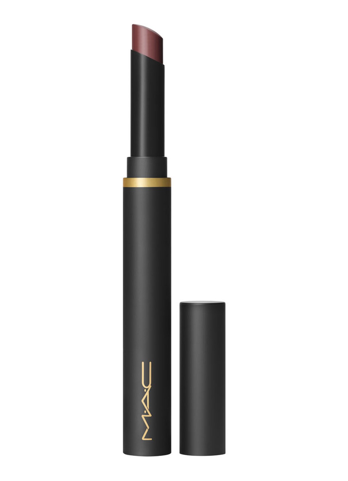 M·A·C Powder Kiss Velvet Blur Slim Stick - lipstick - voorkant 6 love clove