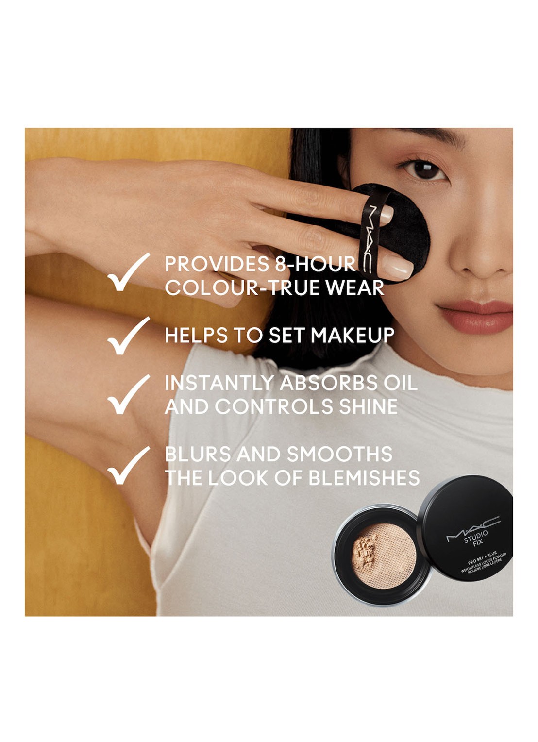 M·A·C Studio Fix Pro Set + Blur Weightless Loose Powder - losse poeder - detail 4 dark
