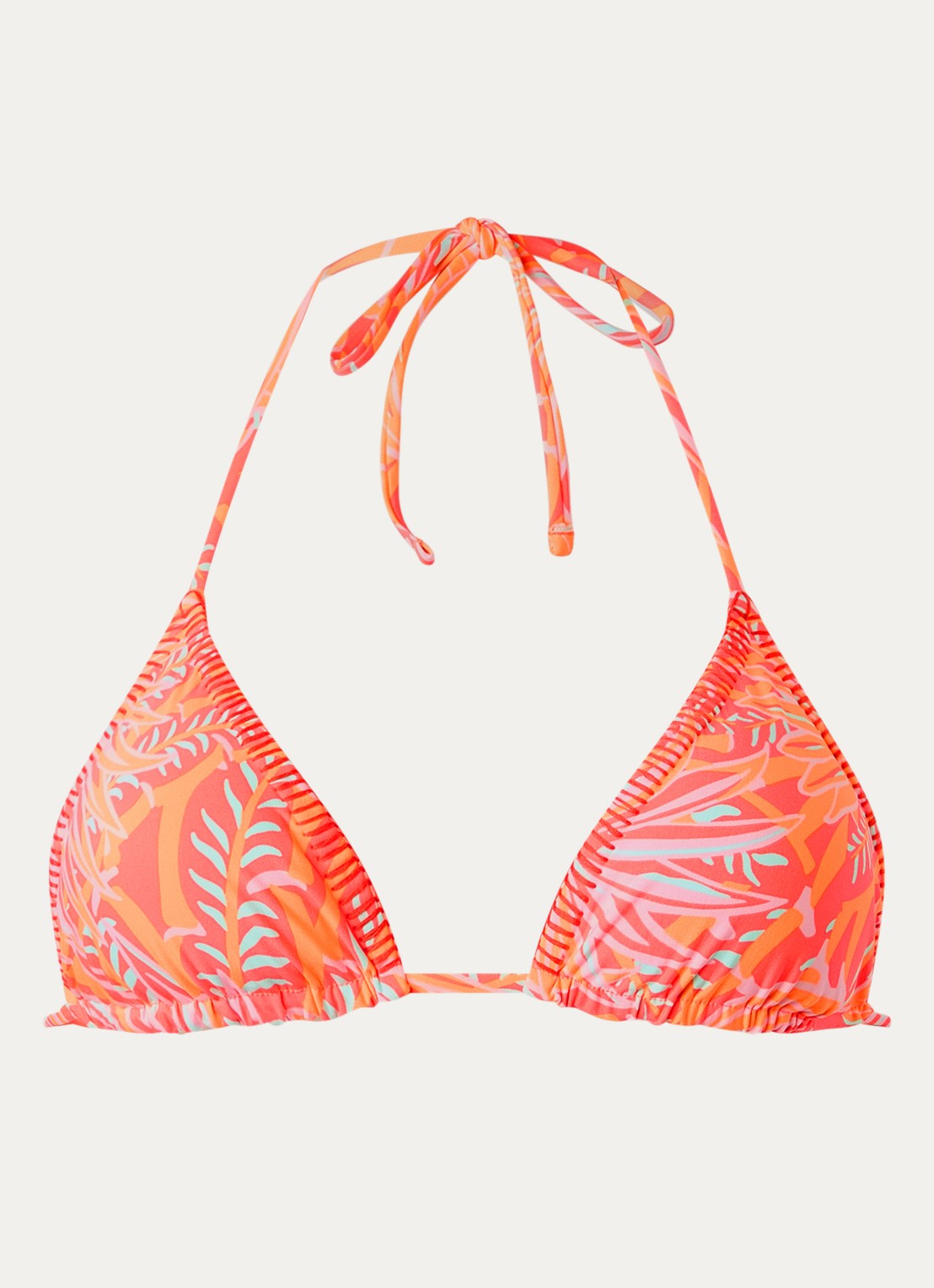 MAAJI Balmy reversible triangel bikinitop met uitneembare vulling - voorkant roze